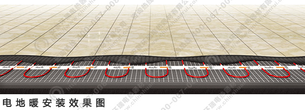 電地暖效果示意圖