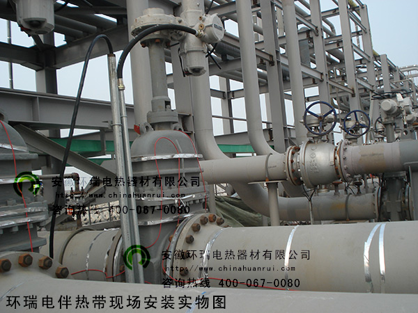 環(huán)瑞電伴熱帶現(xiàn)場(chǎng)安裝實(shí)物圖