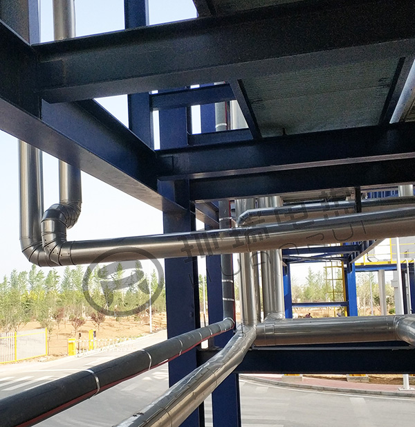 管道電伴熱帶現(xiàn)場安裝實物圖片